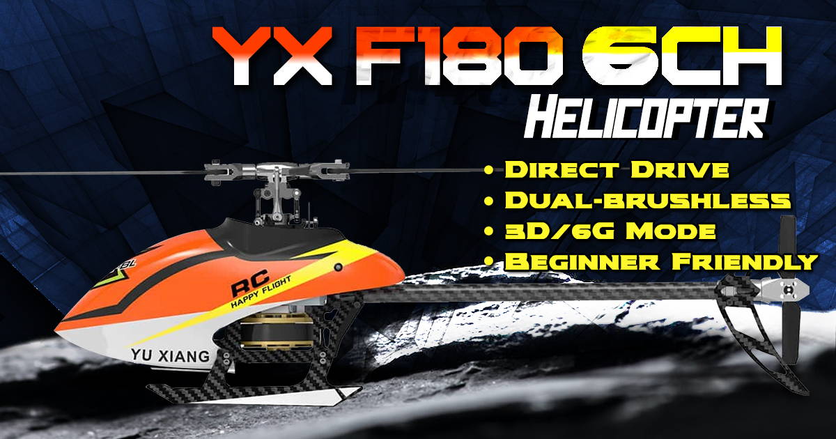 YX F180 is the Best RC helicopter for beginners